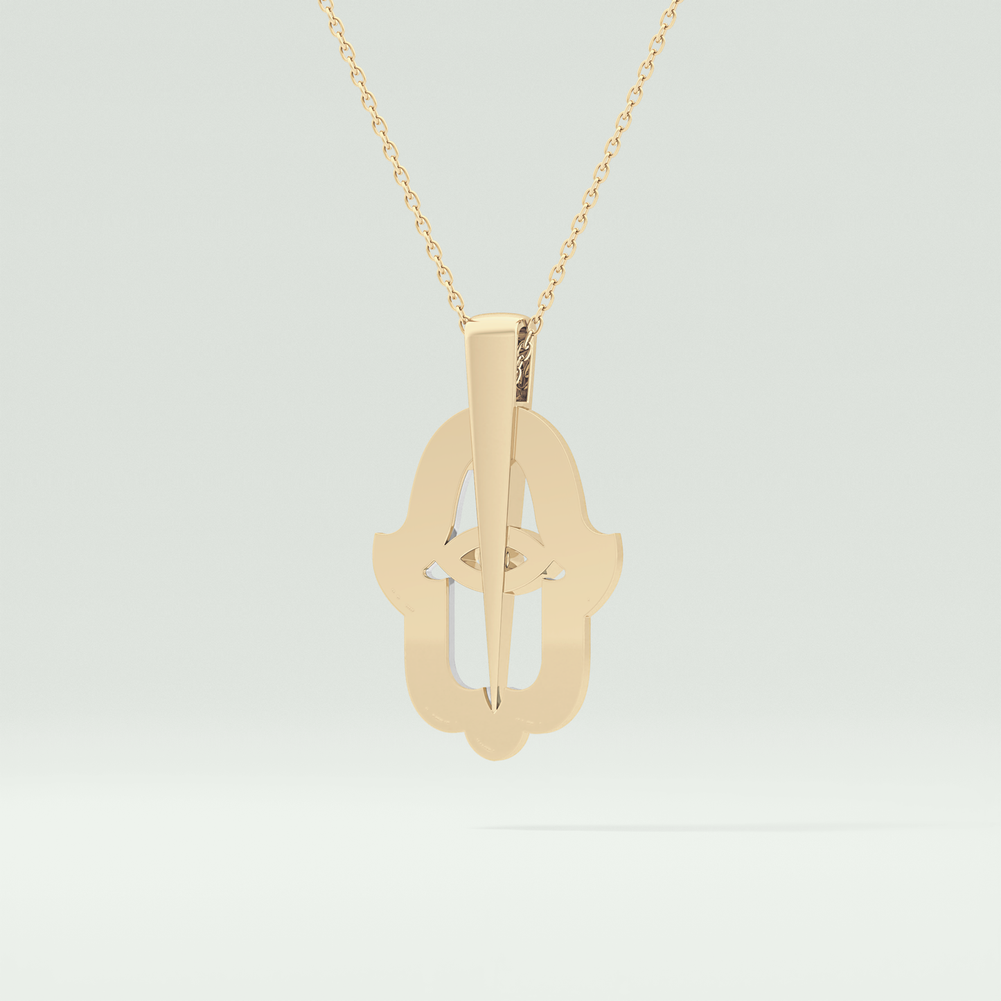 0.30 CT Shimmering Round Moissanite Diamond Stones Necklace For Him 4