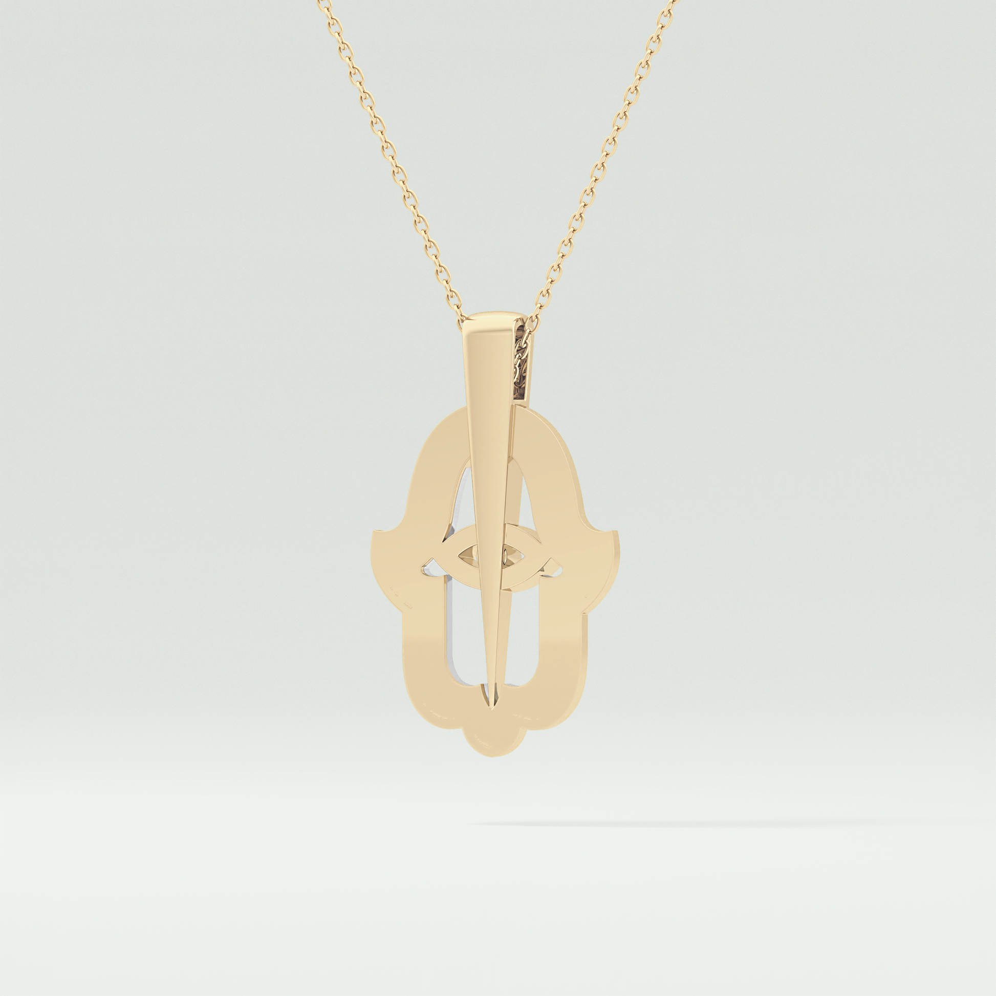 0.30 CT Shimmering Round Moissanite Diamond Stones Necklace For Him 4