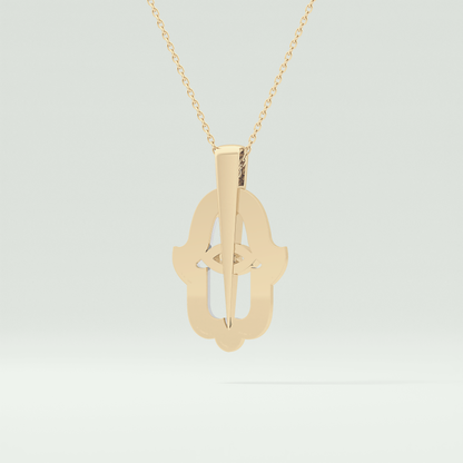 0.30 CT Shimmering Round Moissanite Diamond Stones Necklace For Him 4