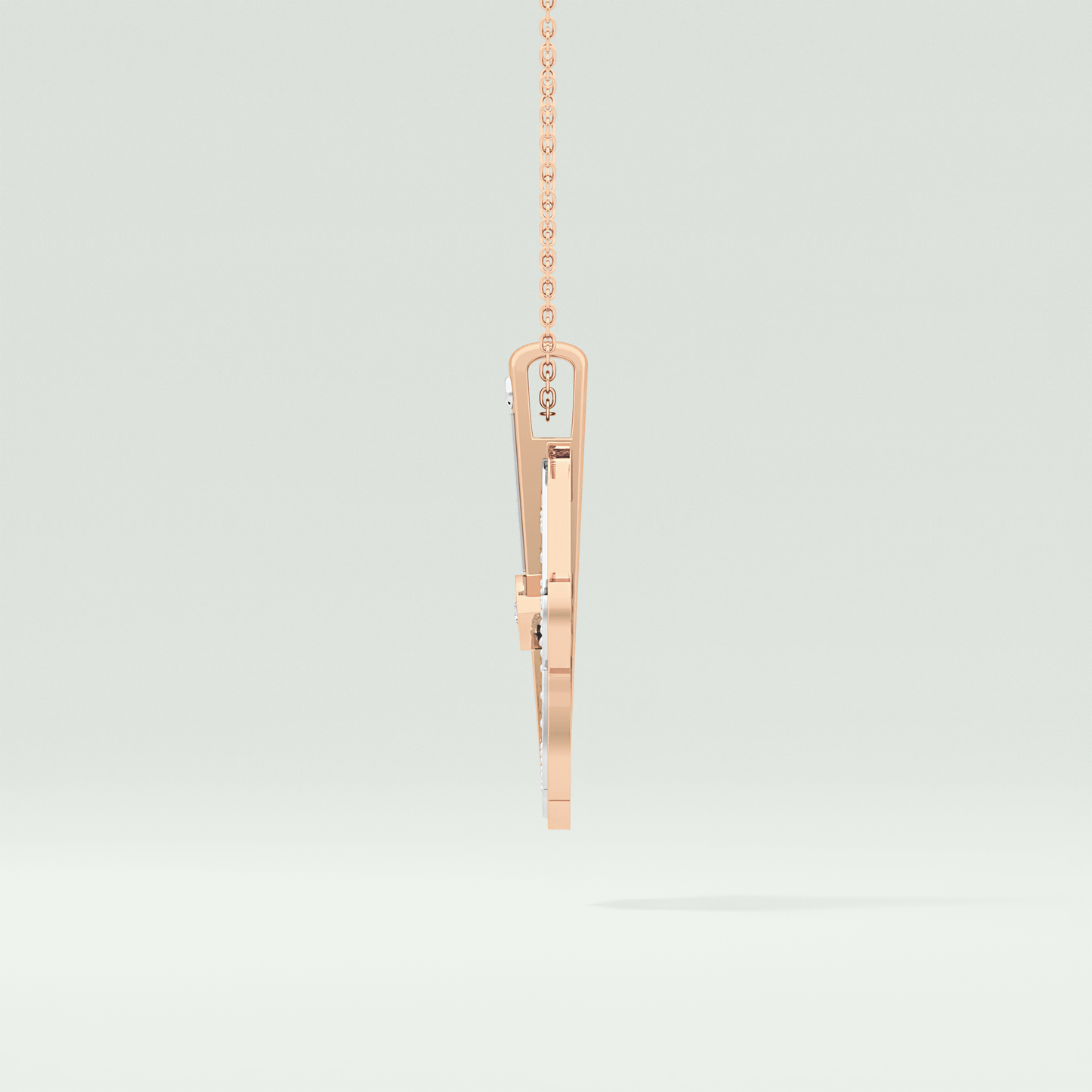 0.30 CT Shimmering Round Moissanite Diamond Stones Necklace For Him 12