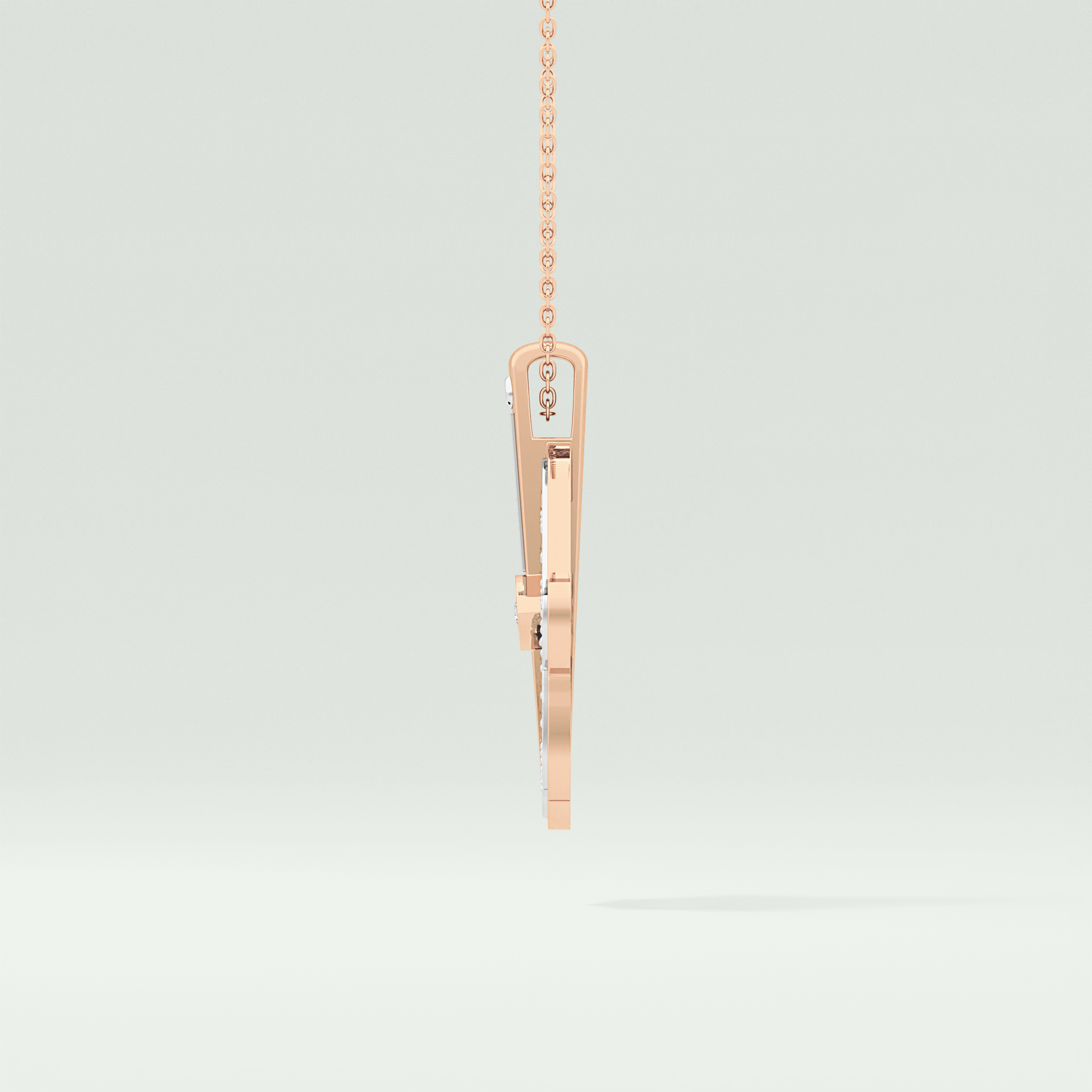 0.30 CT Shimmering Round Moissanite Diamond Stones Necklace For Him 12