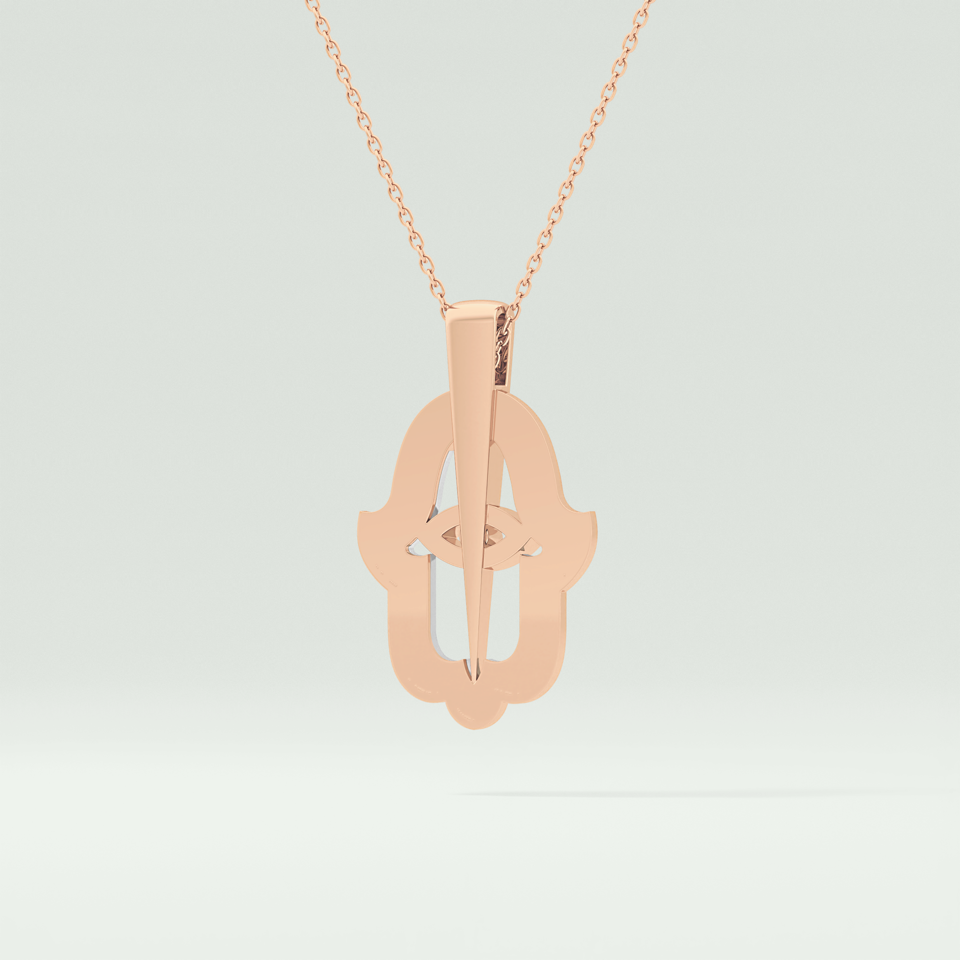 0.30 CT Shimmering Round Moissanite Diamond Stones Necklace For Him 13