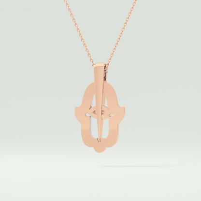 0.30 CT Shimmering Round Moissanite Diamond Stones Necklace For Him 13