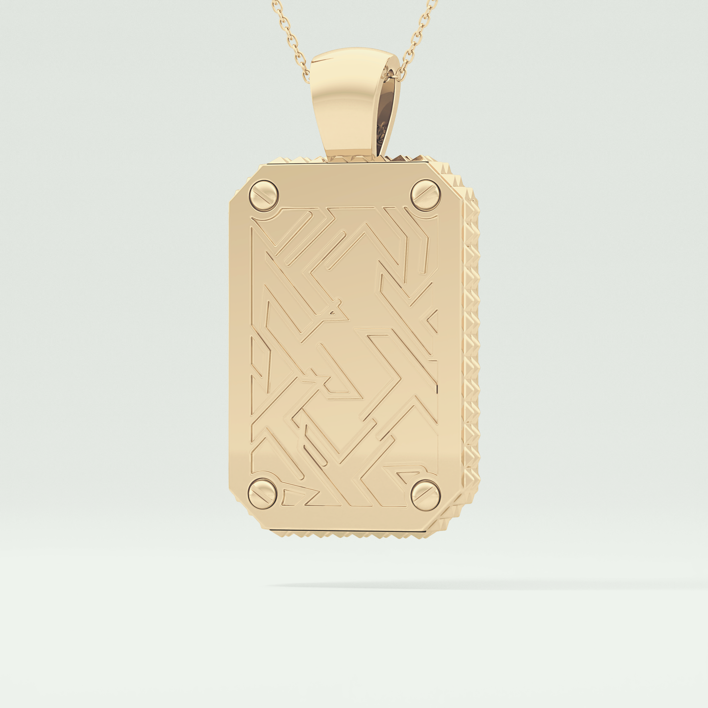 2.10 CT Glamorous Round Moissanite Diamond Stones Necklace For Him 4