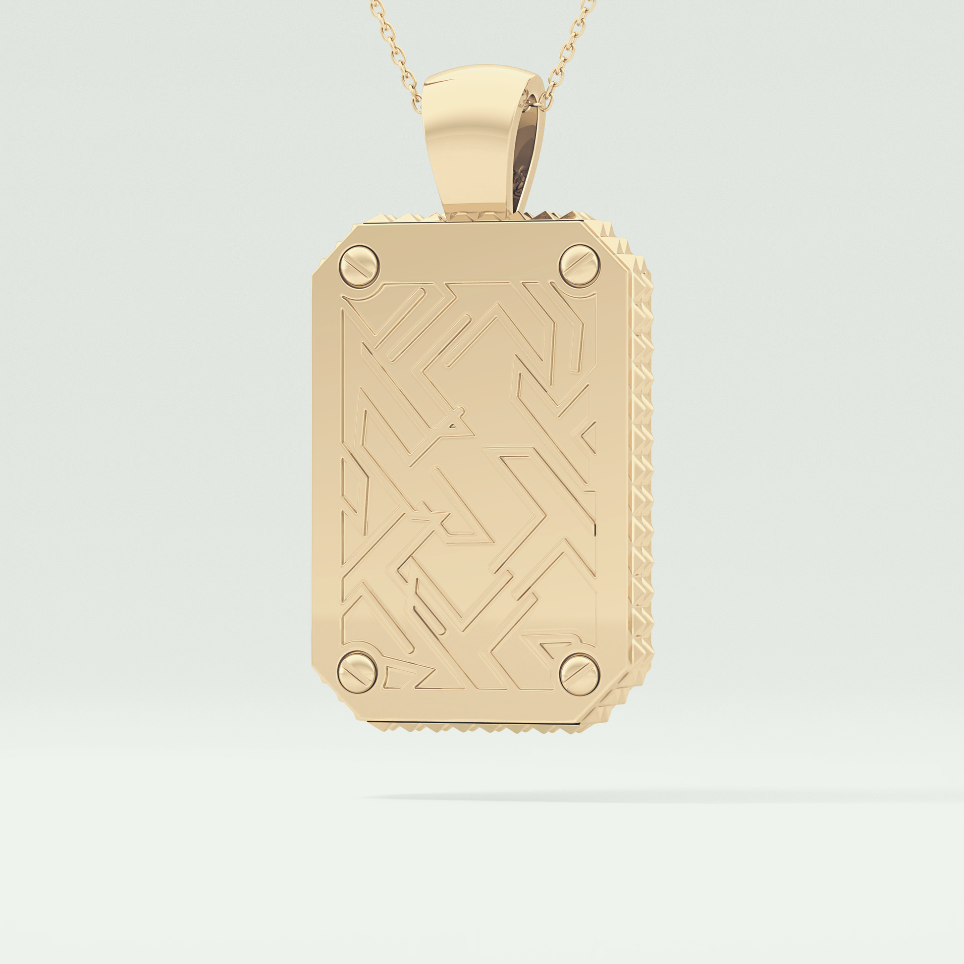 2.10 CT Glamorous Round Moissanite Diamond Stones Necklace For Him 4