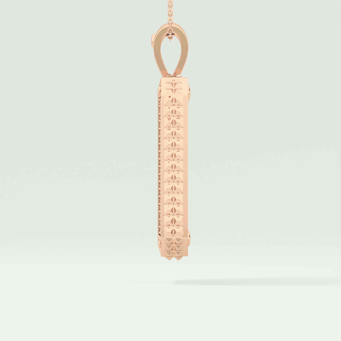 2.10 CT Glamorous Round Moissanite Diamond Stones Necklace For Him 11