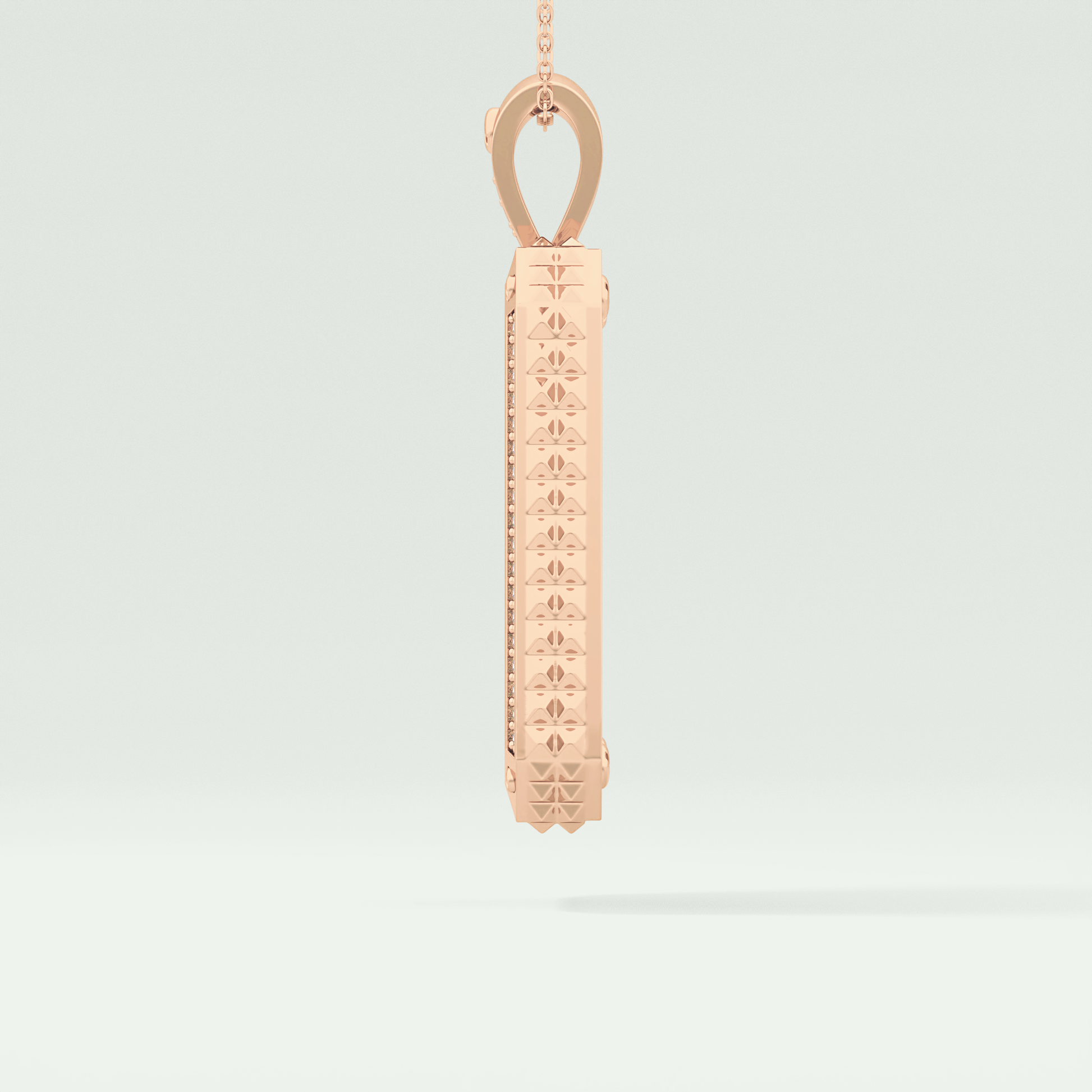 2.10 CT Glamorous Round Moissanite Diamond Stones Necklace For Him 11