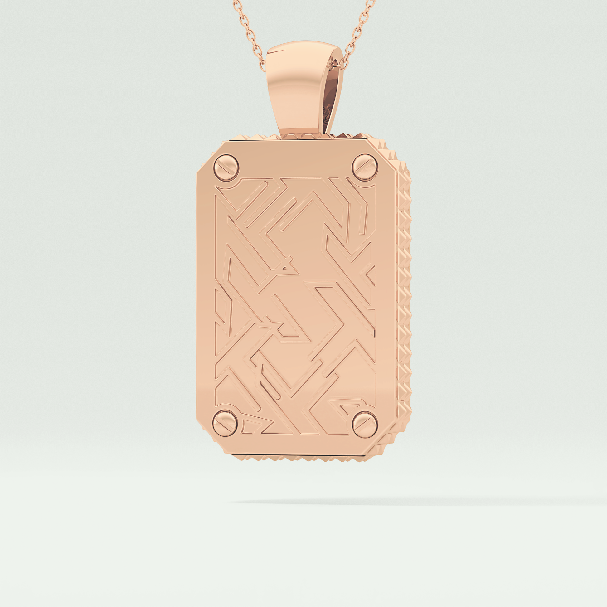 2.10 CT Glamorous Round Moissanite Diamond Stones Necklace For Him 12