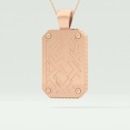 2.10 CT Glamorous Round Moissanite Diamond Stones Necklace For Him 12