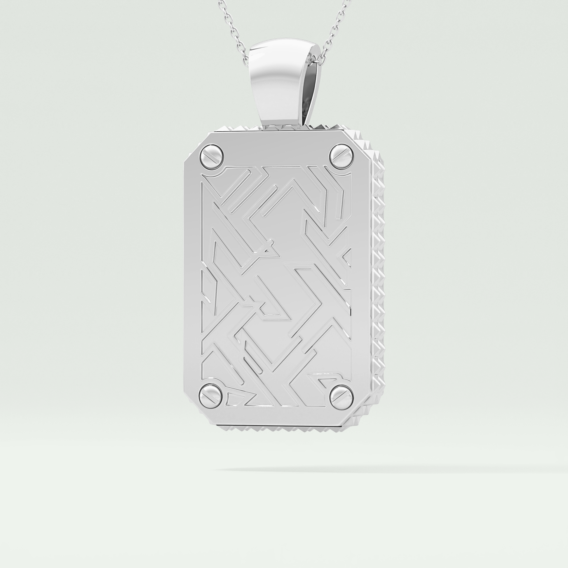 2.10 CT Glamorous Round Moissanite Diamond Stones Necklace For Him 6