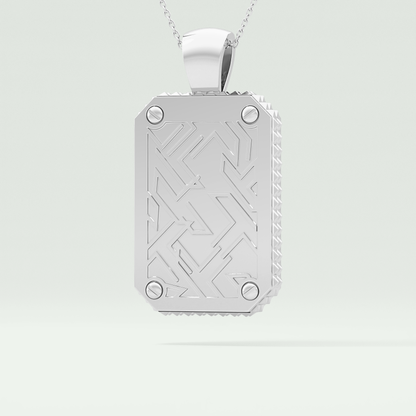 2.10 CT Glamorous Round Moissanite Diamond Stones Necklace For Him 6