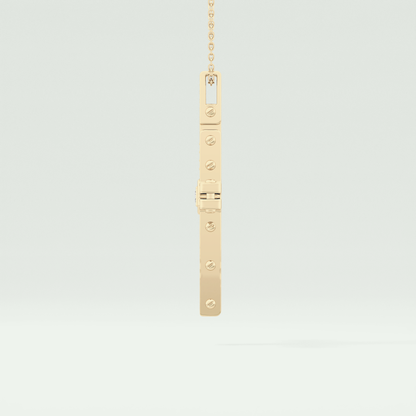 0.20 CT Eternal Cross Moissanite Diamond Necklace For Him 4