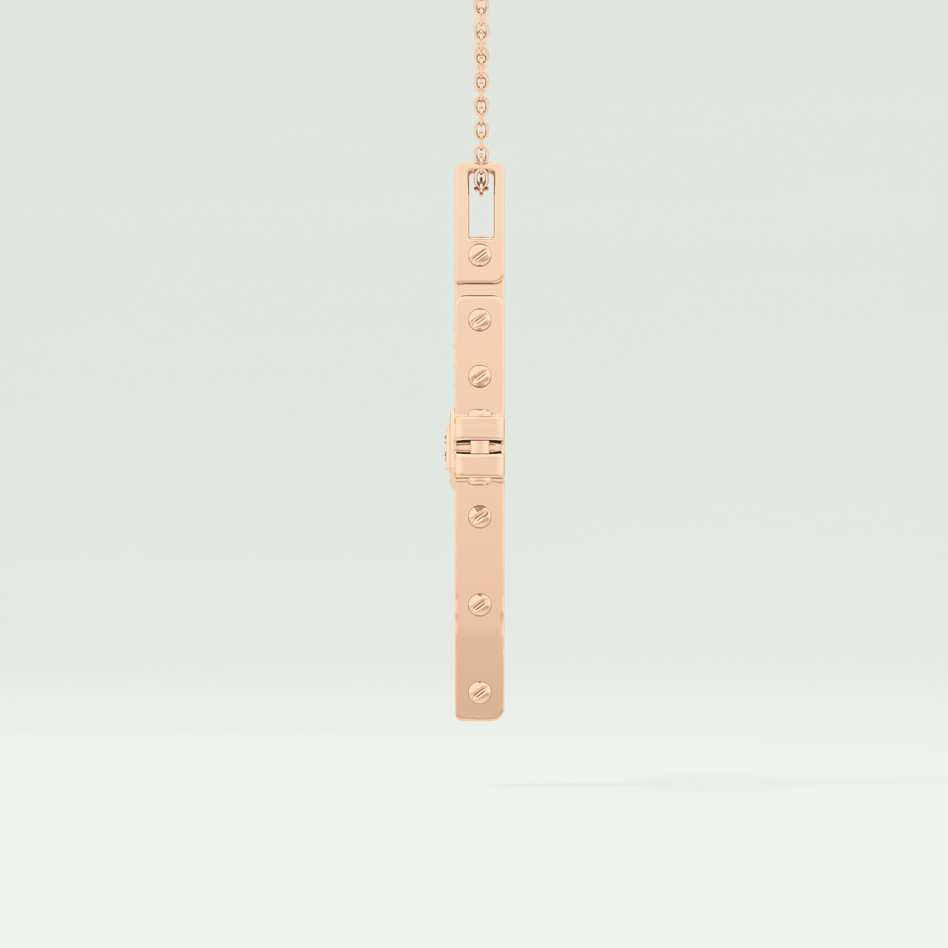 0.20 CT Eternal Cross Moissanite Diamond Necklace For Him 12