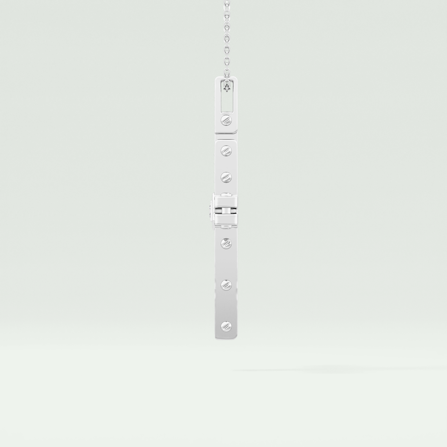 0.20 CT Eternal Cross Moissanite Diamond Necklace For Him 8