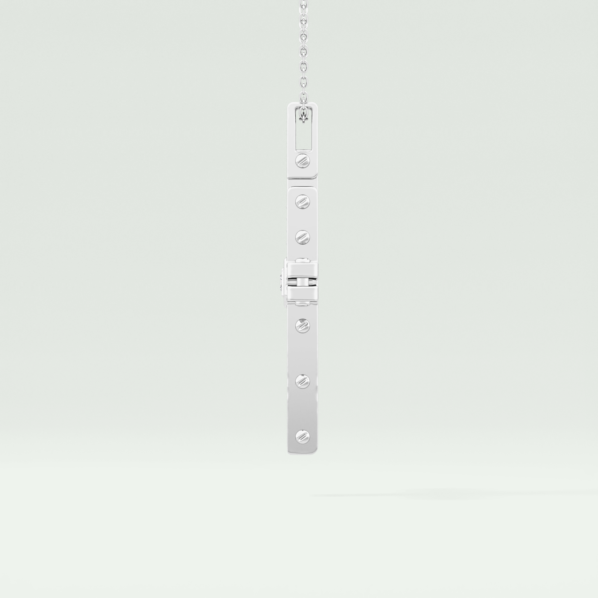 0.20 CT Eternal Cross Moissanite Diamond Necklace For Him 8