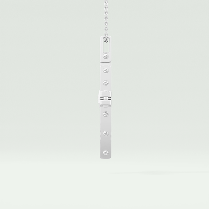 0.20 CT Eternal Cross Moissanite Diamond Necklace For Him 8