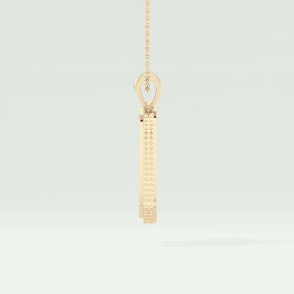 0.40 CT Unique Round Stones Moissanite Diamond Necklace 3