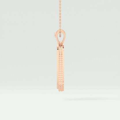 0.40 CT Unique Round Stones Moissanite Diamond Necklace 11