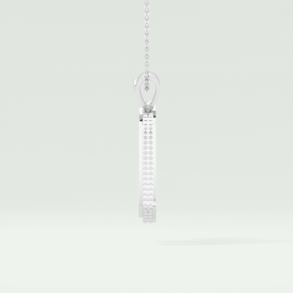 0.40 CT Unique Round Stones Moissanite Diamond Necklace 8