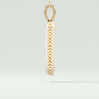 0.45 CT Jesus With Round Moissanite Diamond Stones Necklace 3