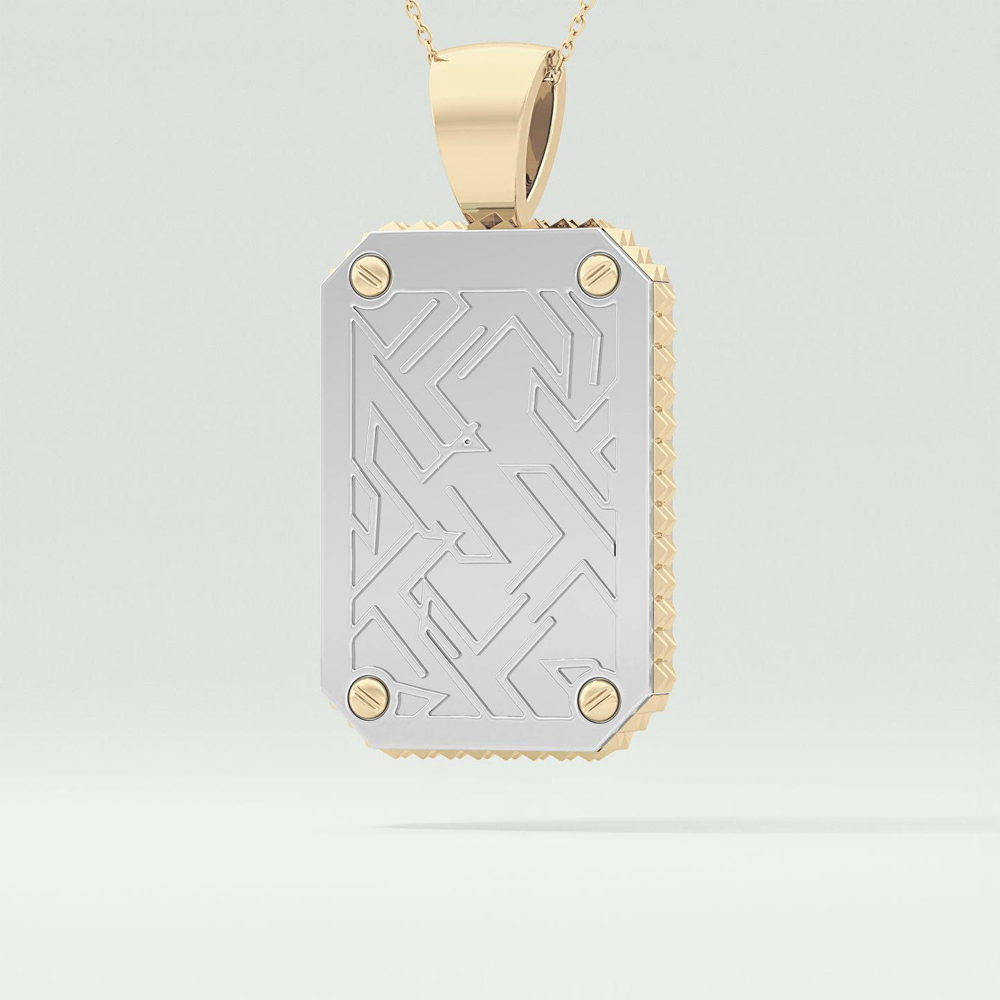 0.45 CT Jesus With Round Moissanite Diamond Stones Necklace 4