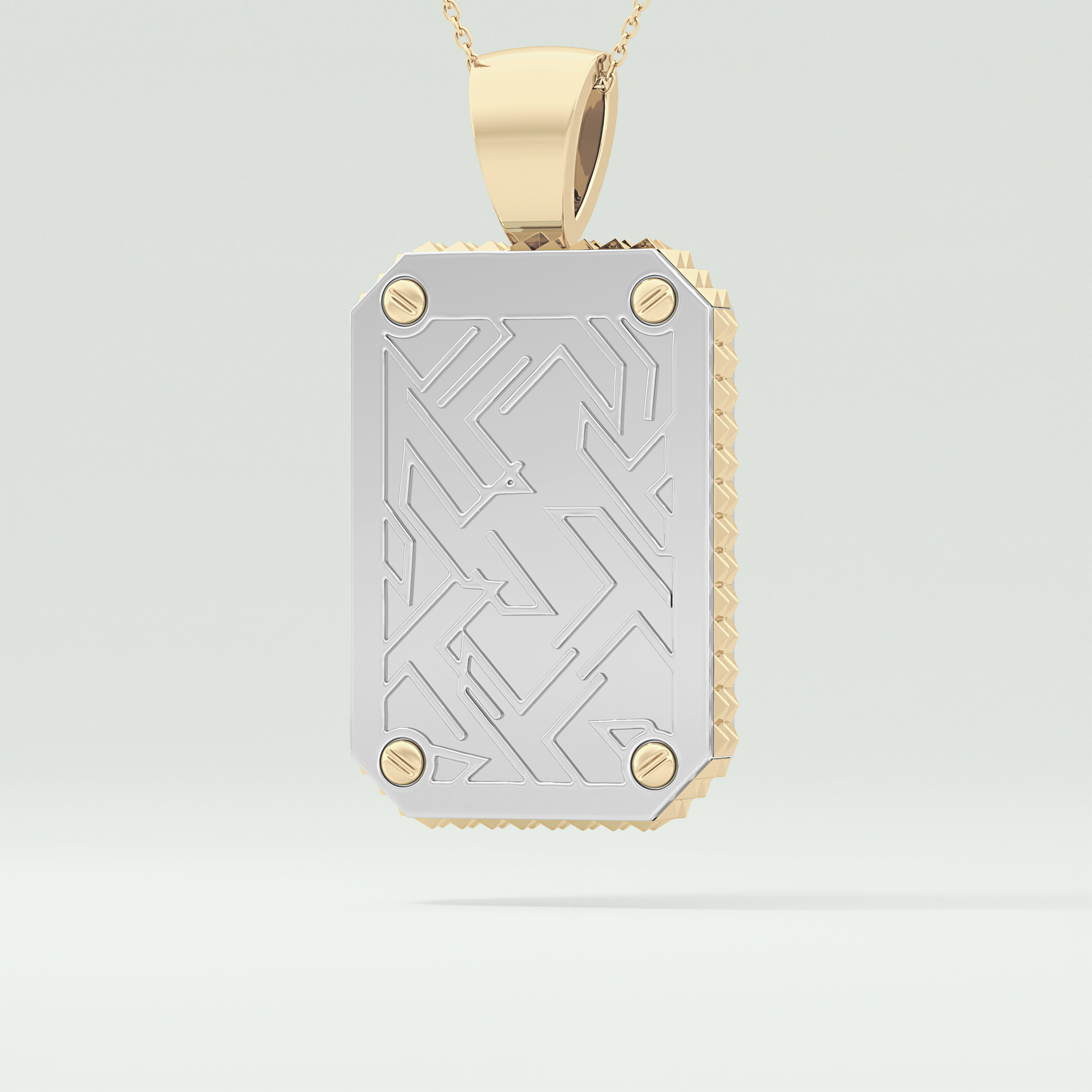 0.45 CT Jesus With Round Moissanite Diamond Stones Necklace 4