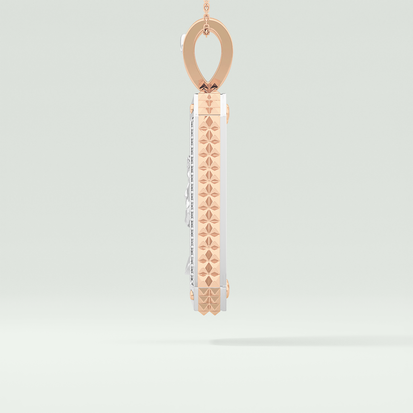 0.45 CT Jesus With Round Moissanite Diamond Stones Necklace 11