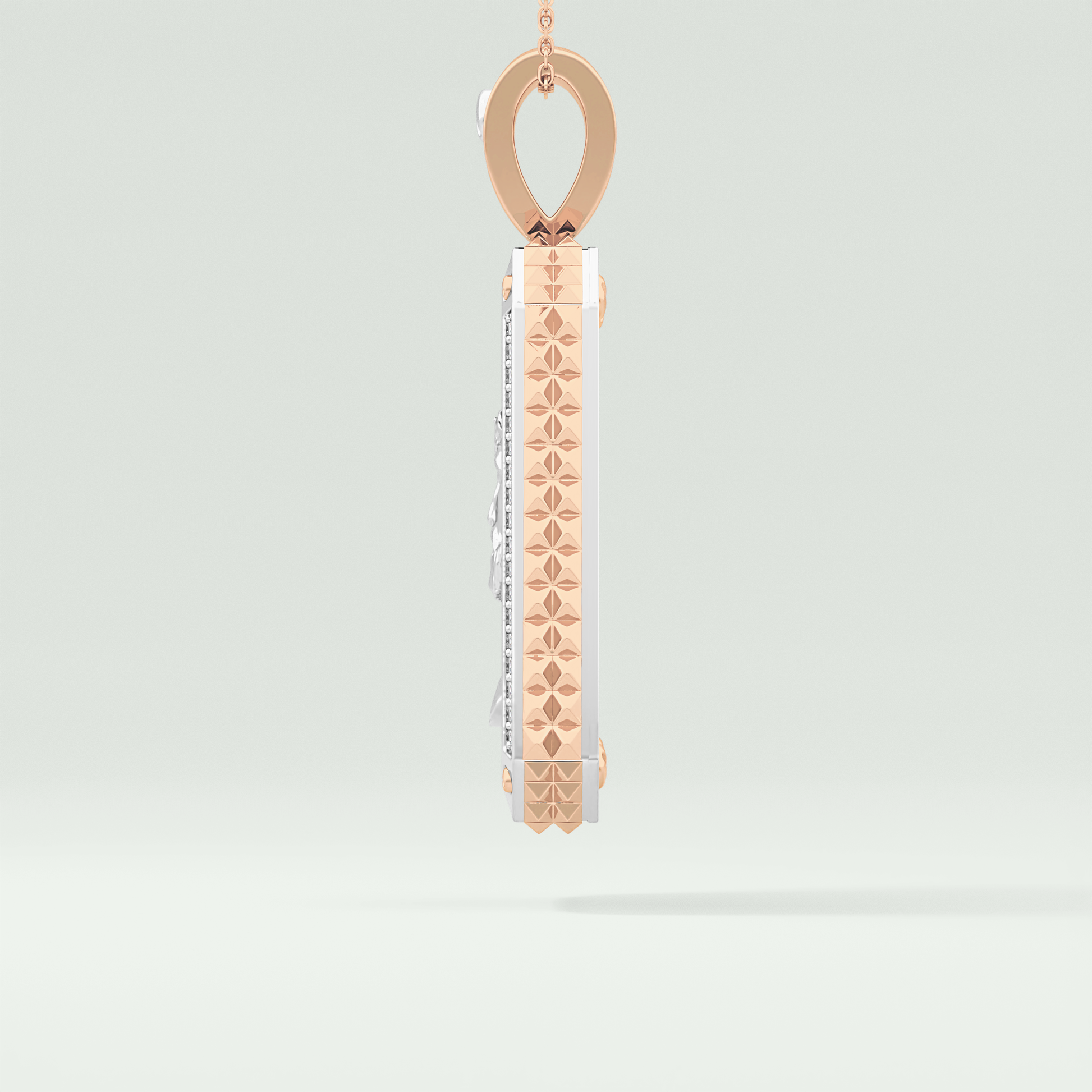 0.45 CT Jesus With Round Moissanite Diamond Stones Necklace 11