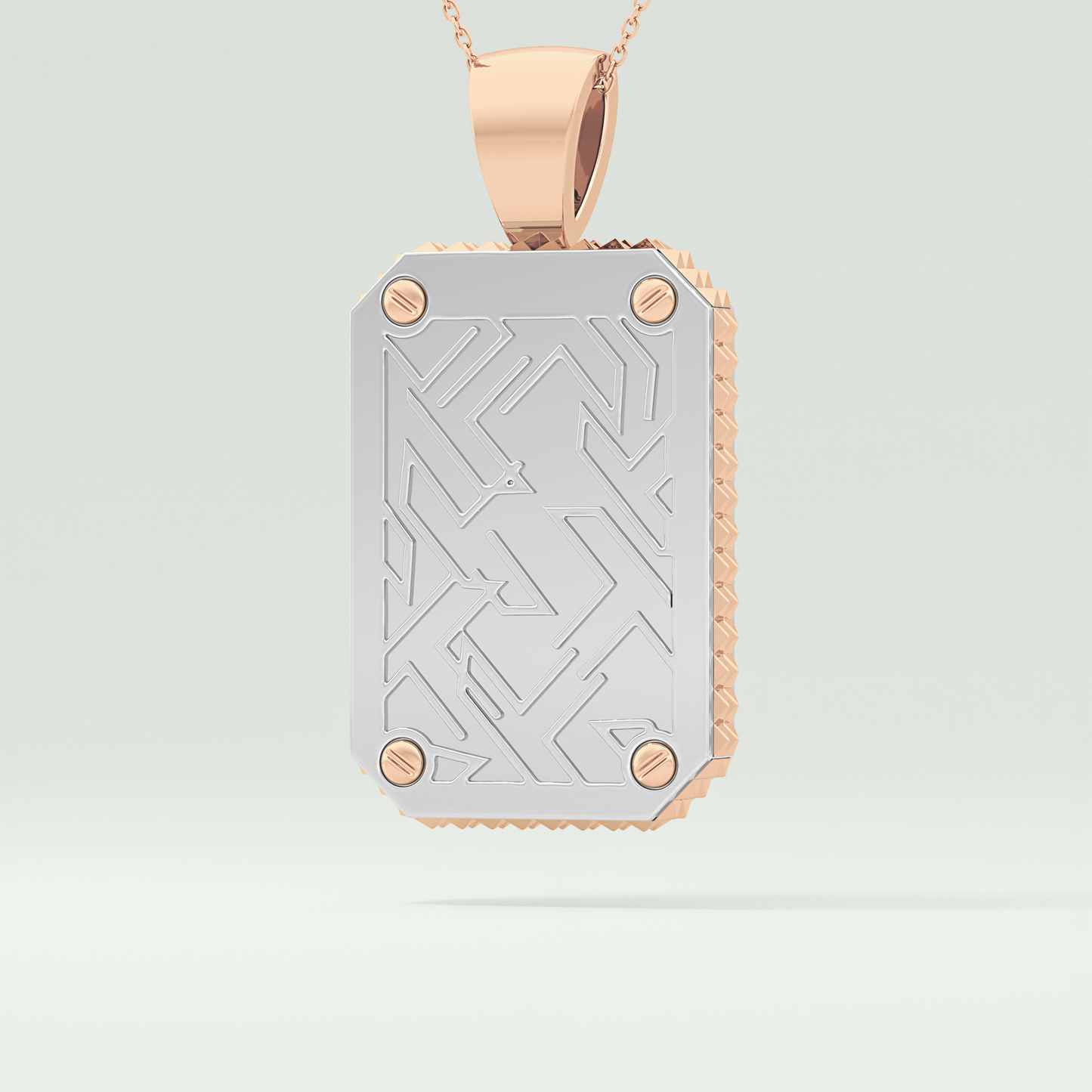 0.45 CT Jesus With Round Moissanite Diamond Stones Necklace 12