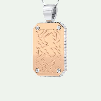 0.45 CT Jesus With Round Moissanite Diamond Stones Necklace 16