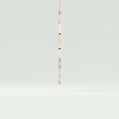 0.50  CT Cross White Moissanite Diamond Necklace For Him 11