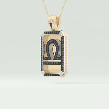 0.60 CT Black Moissanite Diamond Hip Hop Necklace For Him 2