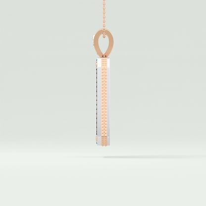 0.60 CT Black Moissanite Diamond Hip Hop Necklace For Him 7