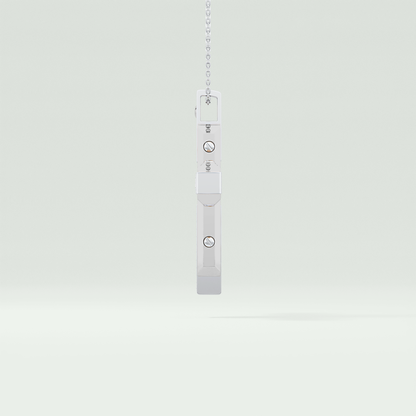 0.60 CT Princess & Round Cut Cross Moissanite Diamond Two Tone Necklace 8