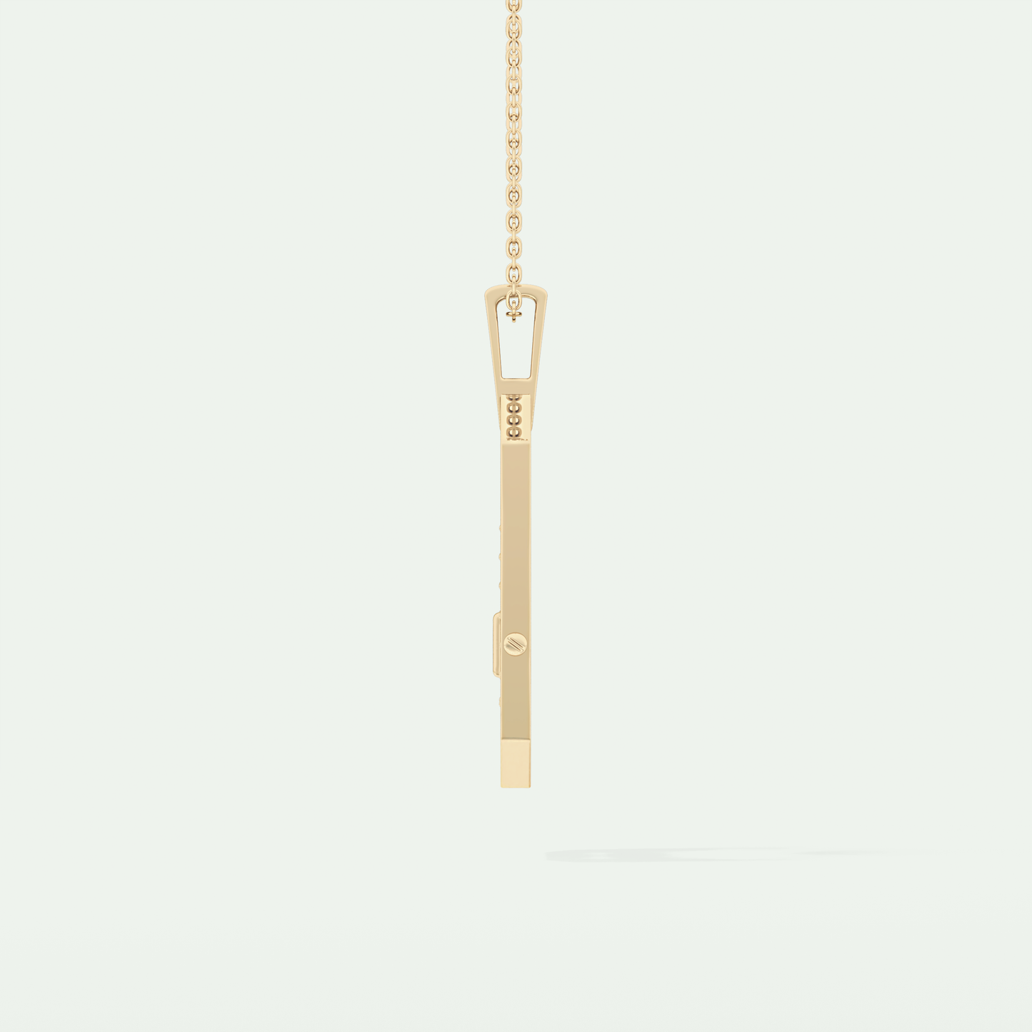 0.25 CT Princess & Round Moissanite Diamond Stones Necklace 4