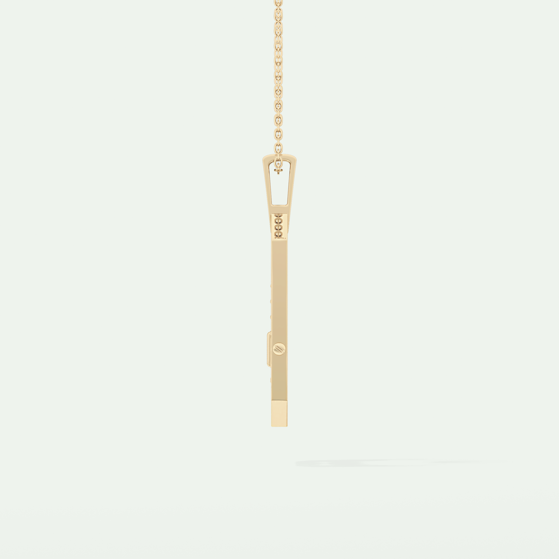 0.25 CT Princess & Round Moissanite Diamond Stones Necklace 4