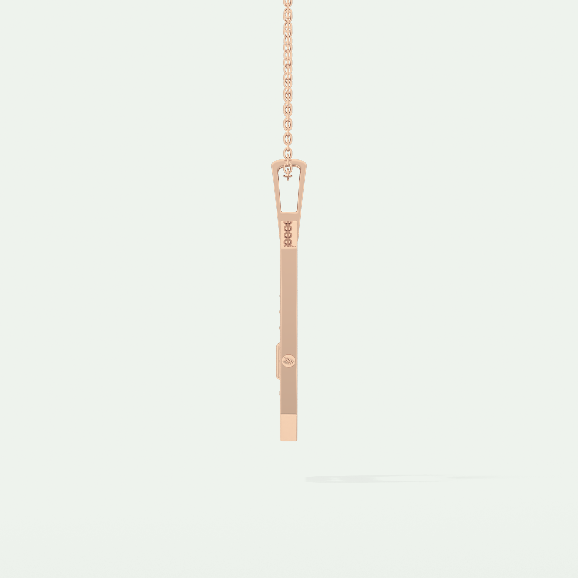 0.25 CT Princess & Round Moissanite Diamond Stones Necklace 12