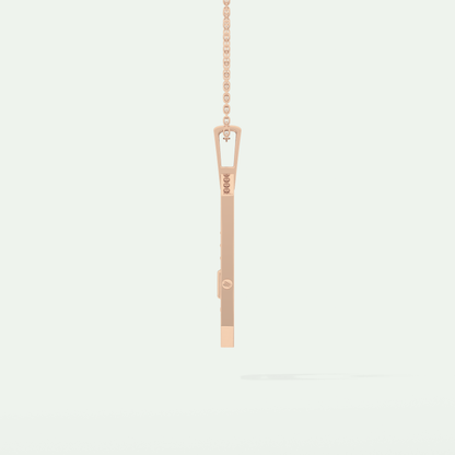 0.25 CT Princess & Round Moissanite Diamond Stones Necklace 12