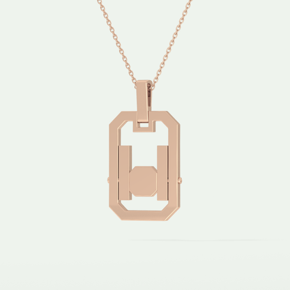 0.25 CT Princess & Round Moissanite Diamond Stones Necklace 11