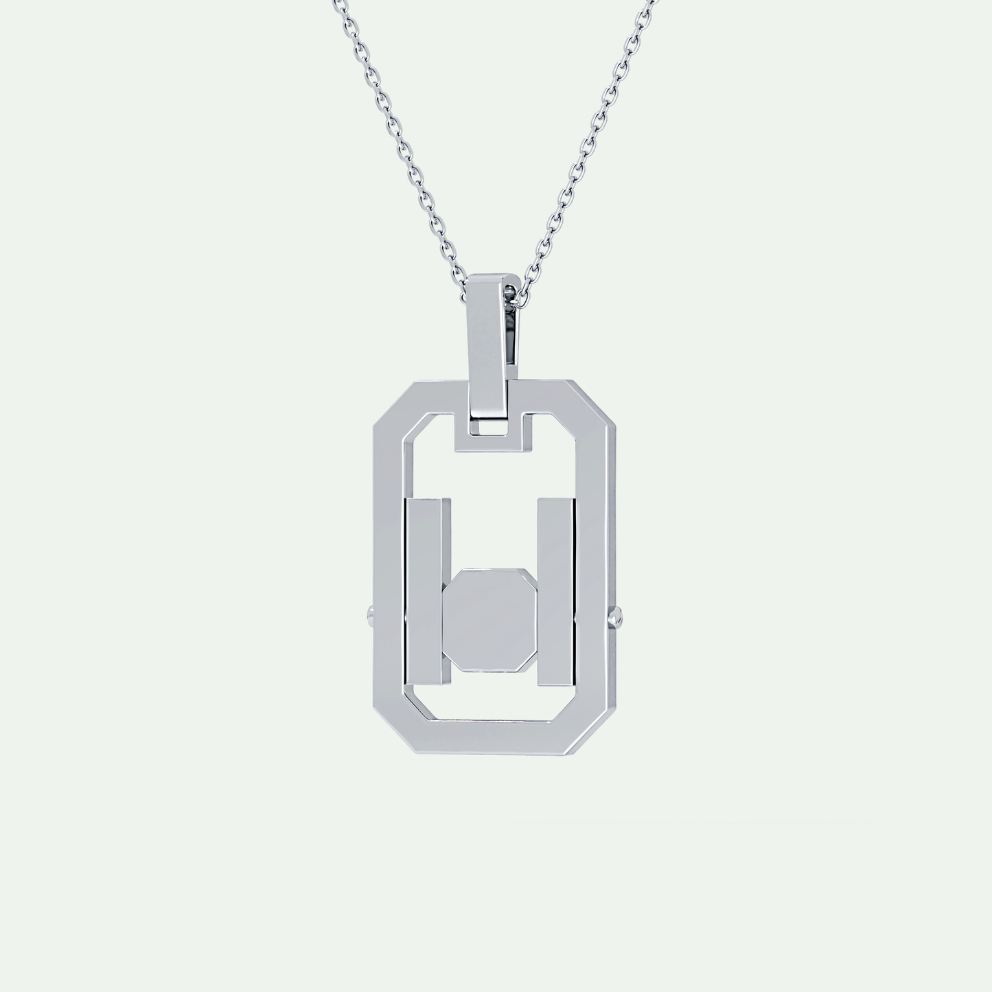 0.25 CT Princess & Round Moissanite Diamond Stones Necklace 6