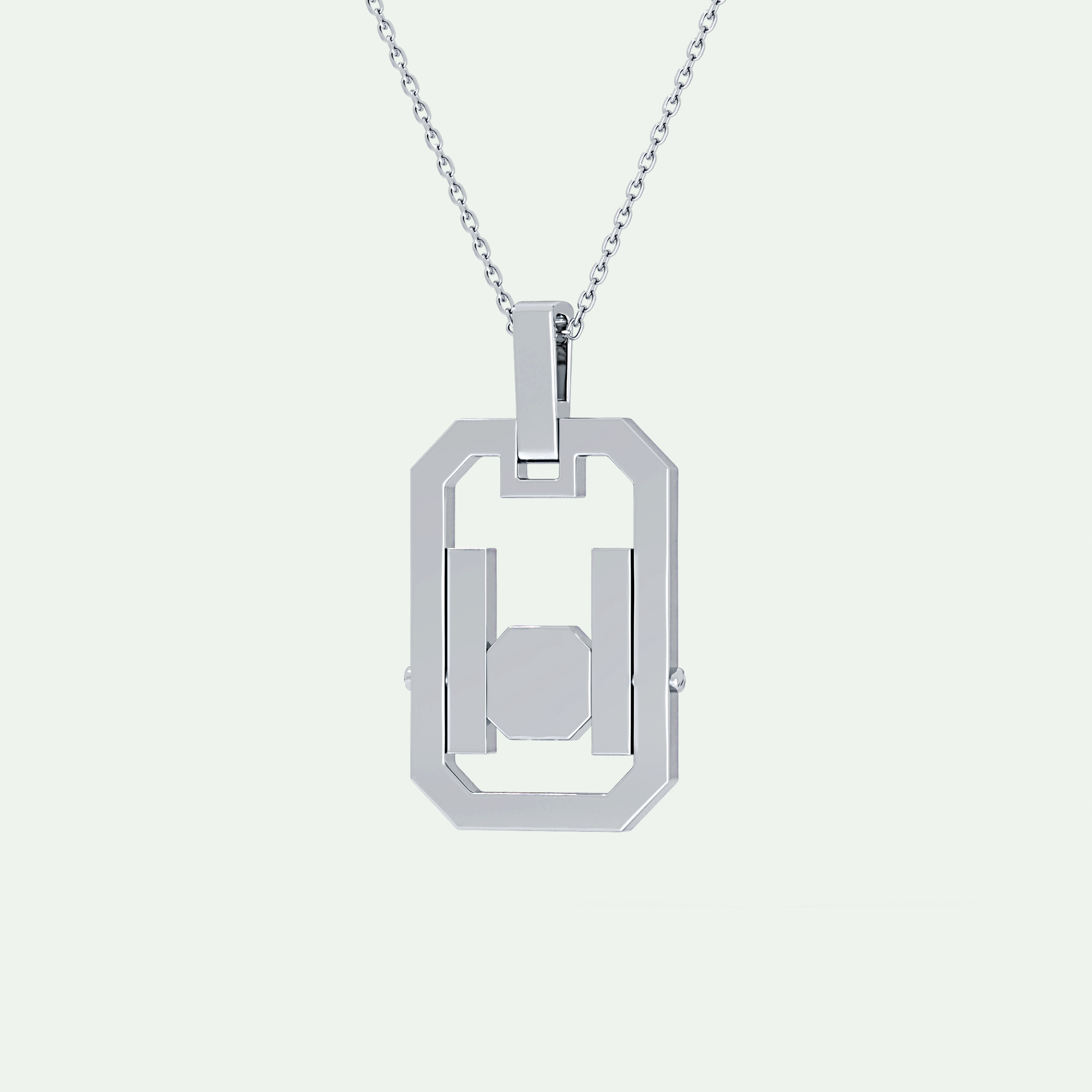 0.25 CT Princess & Round Moissanite Diamond Stones Necklace 6