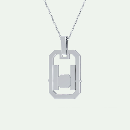 0.25 CT Princess & Round Moissanite Diamond Stones Necklace 6