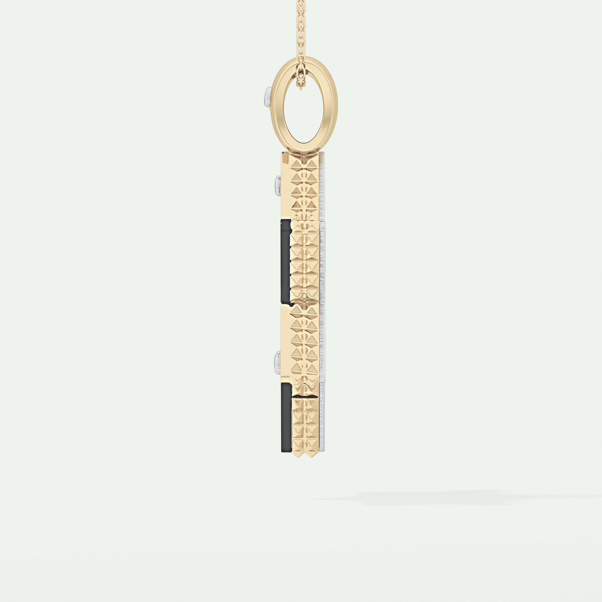 0.45 CT Black Moissanite Diamond Stones Star Shaped Necklace For Him 3