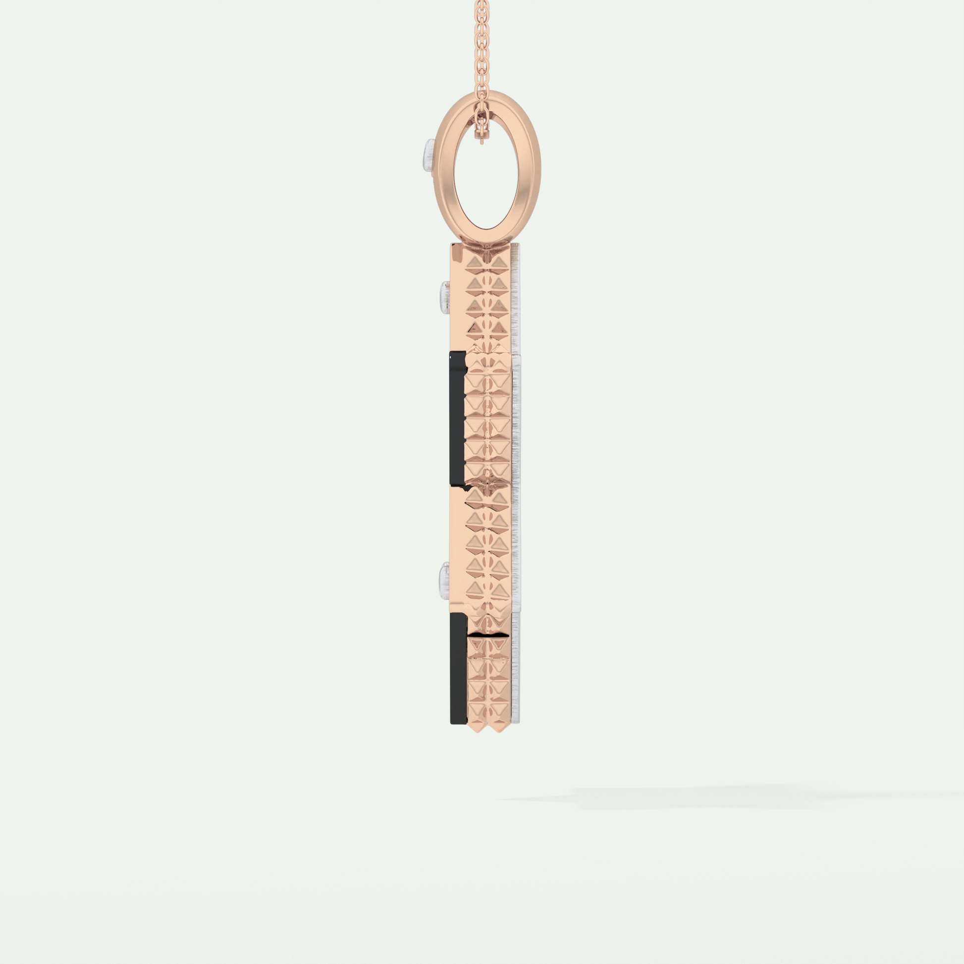 0.45 CT Black Moissanite Diamond Stones Star Shaped Necklace For Him 13