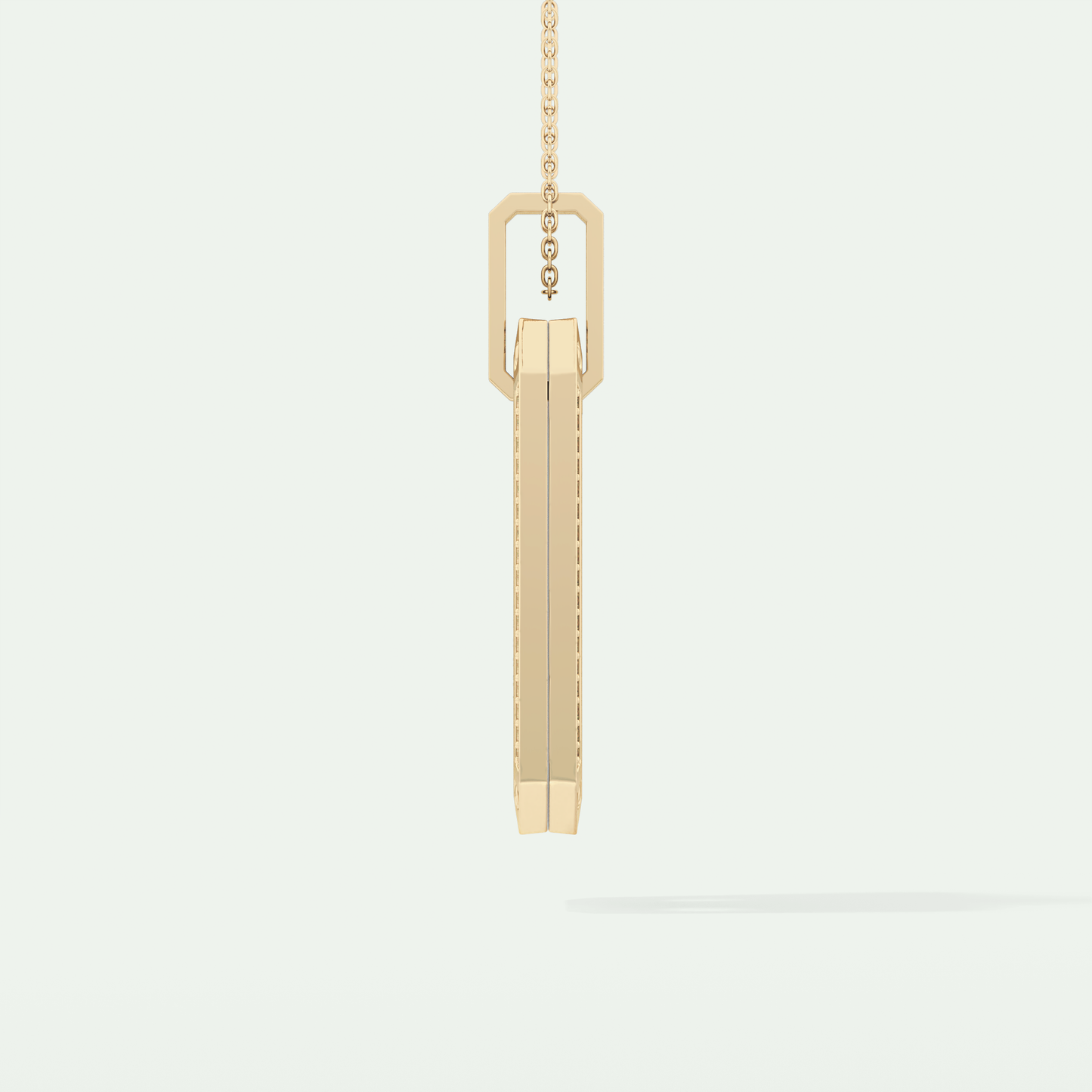 0.90 CT Round Cut Moissanite Diamond Stones Necklace For Him 4