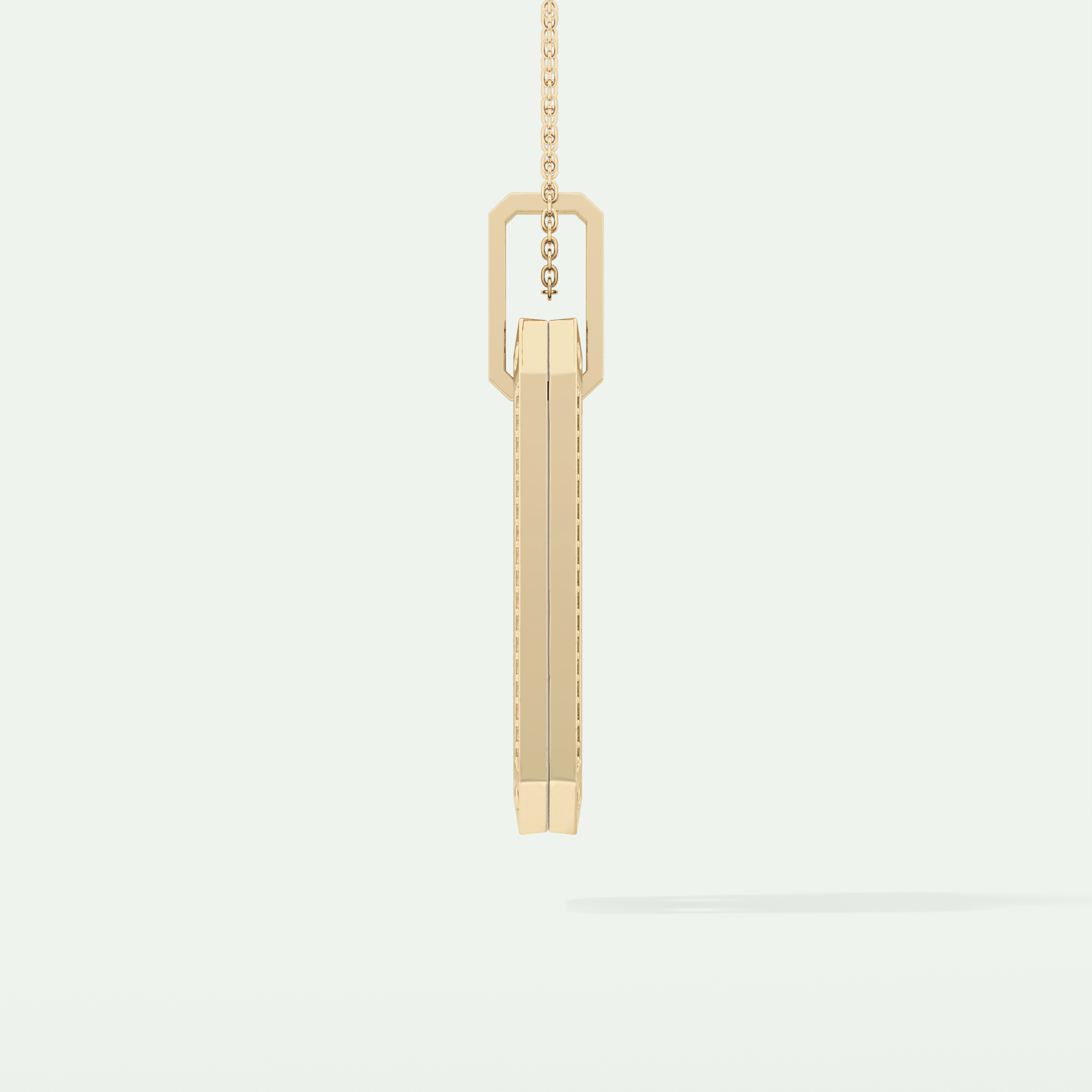 0.90 CT Round Cut Moissanite Diamond Stones Necklace For Him 4