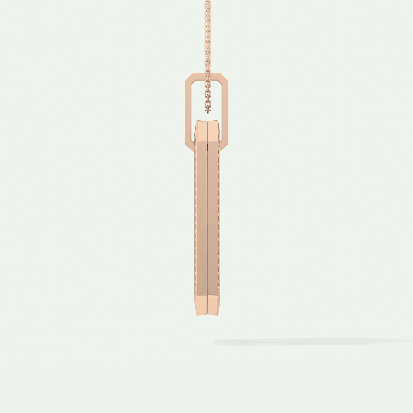 0.90 CT Round Cut Moissanite Diamond Stones Necklace For Him 11