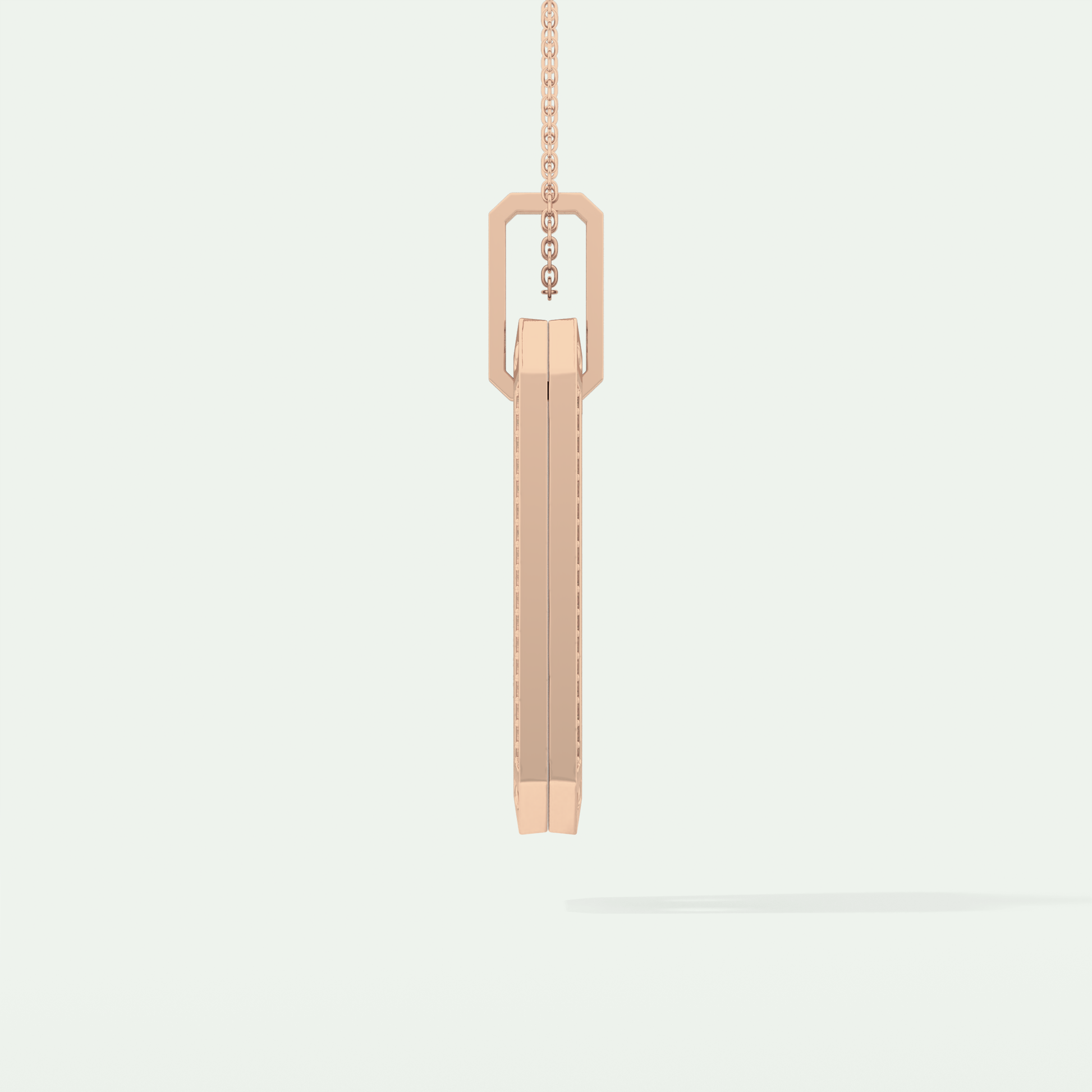 0.90 CT Round Cut Moissanite Diamond Stones Necklace For Him 11