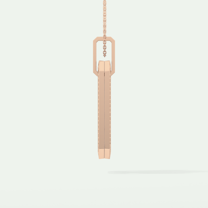 0.90 CT Round Cut Moissanite Diamond Stones Necklace For Him 11