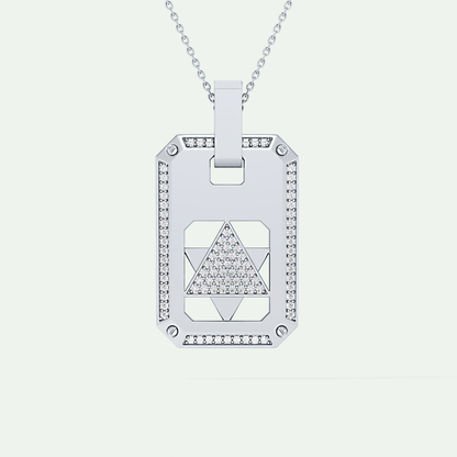 0.90 CT Round Cut Moissanite Diamond Stones Necklace For Him 5